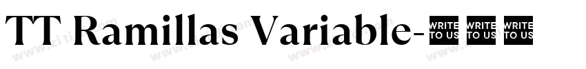 TT Ramillas Variable字体转换